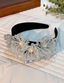 Fashion White Rice Bead Braided Flower Headband