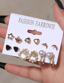 Fashion 2# Alloy Geometric Earring Set