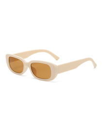 Fashion Real Sand Rice Small Resin Square Sunglasses
