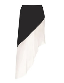 Fashion Skirt Polyester Colorblock Beach Dress