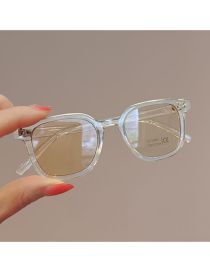 Fashion Transparent Orange Slices Pc Square Flat Mirror Glasses