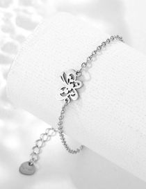 Fashion Silver Stainless Steel Butterfly Bracelet