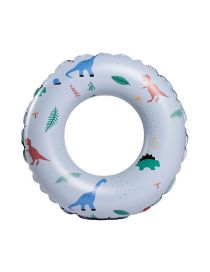 Fashion 60# Retro Blue Dinosaur Circle (2-4 Years Old) Pvc Cartoon Children's Swimming Ring