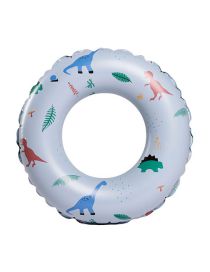 Fashion 70#retro Blue Dinosaur Circle (suitable For 5-8 Years Old) Pvc Cartoon Children's Swimming Ring