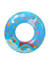 Fashion Colorful Unicorn 60# (110g) Suitable For 2-4 Years Old Pvc Cartoon Children's Swimming Ring