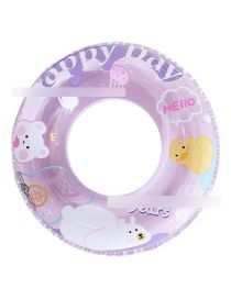 Fashion Happy White Bear 60# (110g) Suitable For 2-4 Years Old Pvc Cartoon Children's Swimming Ring
