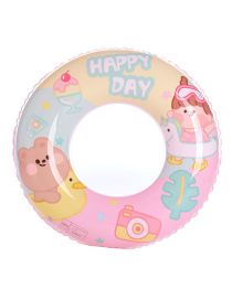 Fashion Summer Colorful 70# (155g) Is Suitable For 5-9 Years Old Pvc Cartoon Children's Swimming Ring