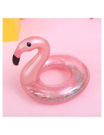 Fashion Sequin Rose Gold Flamingo 70# (suitable For 5-9 Years Old) Pvc Flamingo Children's Swimming Ring
