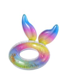 Fashion Gradient Color Mermaid 90# (suitable For Adults) Pvc Sequined Mermaid Kids Swimming Ring