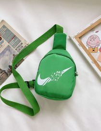 Fashion Green Nylon Large Capacity Cross-body Messenger Bag