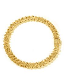 Fashion Gold (alloy Width 13mm) Bracelet 8inch Alloy Geometric Chain Necklace