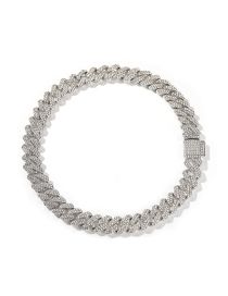 Fashion Silver (alloy Width 13mm) Bracelet 8inch Alloy Geometric Chain Necklace