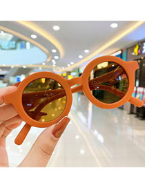 Fashion 5#orange-frosted Sunglasses Resin Cartoon Kids Sunglasses