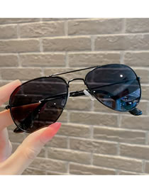 Fashion Fashion Black Pc Double Beam Sunglasses