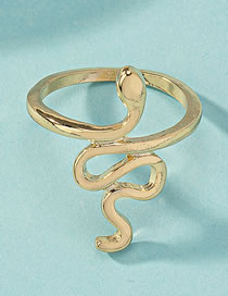 Fashion Serpentine Alloy Geometric Snake Ring