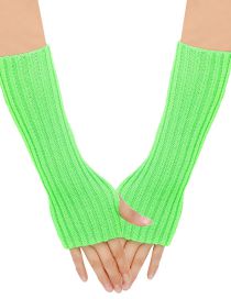 Fashion Grass Green [deeper] 11# Wool Knit Gloves