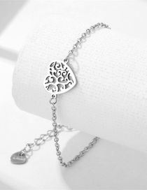 Fashion 19# Stainless Steel Heart Bracelet