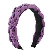 Fashion Purple Twist Braided Wide-brimmed Headband
