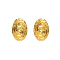 Fashion Section 2 Stainless Steel Threaded Earrings