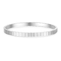 Fashion Silver Titanium Steel Geometric Round Bracelet