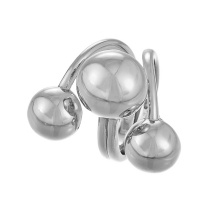 Fashion Silver 2 Copper Geometric Ball Ring