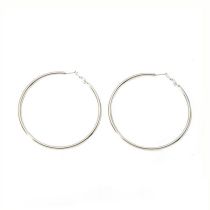 Fashion 10# Stainless Steel Round Earrings
