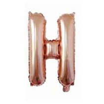Fashion 16-inch Rose Gold H (minimum Order Of 50 Pieces) 16 Inch Aluminum Film 26 Letter Balloon