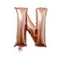 Fashion 16-inch Rose Gold N (minimum Batch Of 50 Pieces) 16 Inch Aluminum Film 26 Letter Balloon