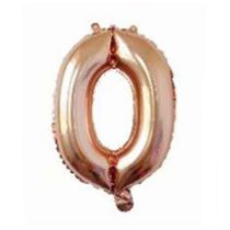 Fashion 16-inch Rose Gold O (minimum Batch Of 50 Pieces) 16 Inch Aluminum Film 26 Letter Balloon