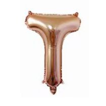Fashion 16-inch Rose Gold T (minimum Batch Of 50 Pieces) 16 Inch Aluminum Film 26 Letter Balloon