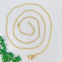 Fashion 2# Gold Plated Copper Geometric Chain Necklace