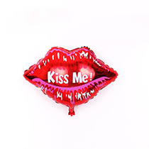 Fashion Print Kiss Lips Balloon 18 Inch Red Lips Aluminum Film Balloon
