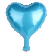 Fashion 10-inch Love Aluminum Film:pearlescent Blue 10 Inch Love Aluminum Film Balloon