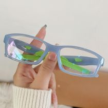 Fashion Blue Frame C6 Color Block Square Frame High Definition Reading Glasses