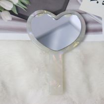 Fashion Colorful White—6.8cm (minimum Order Of 3 Pieces) Acetic Acid Love Mirror
