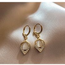 Fashion Twenty Four# Alloy Diamond Geometric Earrings