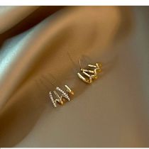 Fashion 33# Alloy Diamond Geometric Stud Earrings