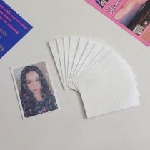 Fashion White 61*91 Flat Mouth 20 Silk (20 Sheets/pack) Laser Printed Transparent Card Film
