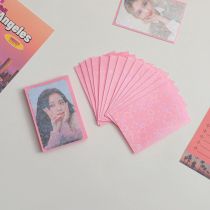 Fashion Pink 61*91 Flat Mouth 20 Silk (20 Sheets/pack) Laser Printed Transparent Card Film