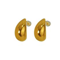 Fashion Gold Metal Drop Earrings