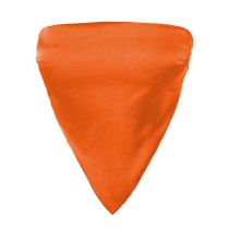 Fashion Orange Polyester Lace-up Back Triangle Bandeau
