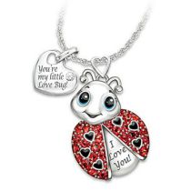 Fashion Ladybug Alloy Diamond Ladybug Necklace