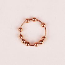 Fashion Rose Gold (stainless Steel Material) Stainless Steel Rotatable Ball Ring