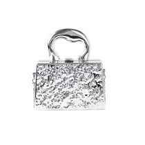 Fashion Silver Ripple Acrylic Pleated Crossbody Bag