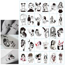 Fashion M Package 30 Pieces Per Pack Cartoon Printed Tattoo Stickers