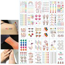Fashion Q Set Of 30 Pieces Colorful Smiley Face Tattoo Face Sticker