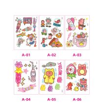 Fashion 18 Cartoons In Series A 6 Pictures Are Not The Same Cartoon Flower Arm Tattoo Sticker