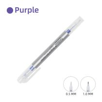 Fashion Double Head (silver Rod--purple Ink) Tattoo Waterproof Positioning Pen