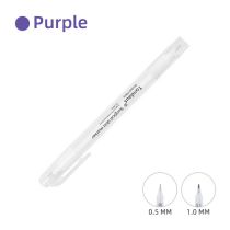 Fashion Double Head (white Rod--purple Ink) Tattoo Waterproof Positioning Pen