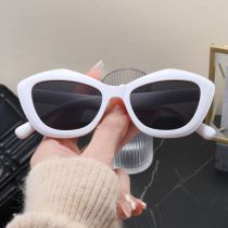 Fashion Gray Frame With White Frame Ac Cat Eye Sunglasses